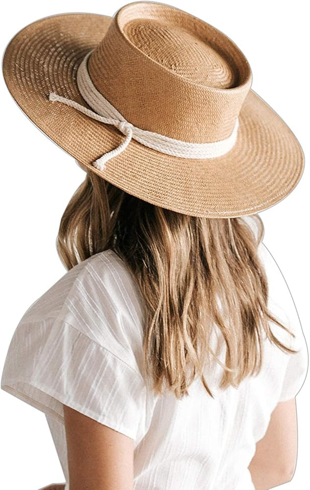 BRE Black - Stiff Straw Pork Pie Hat | Amazon (US)