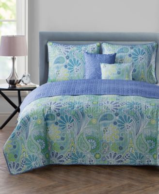 Vcny Home Harmony Reversible 5 Pc. Quilt Sets | Macy's
