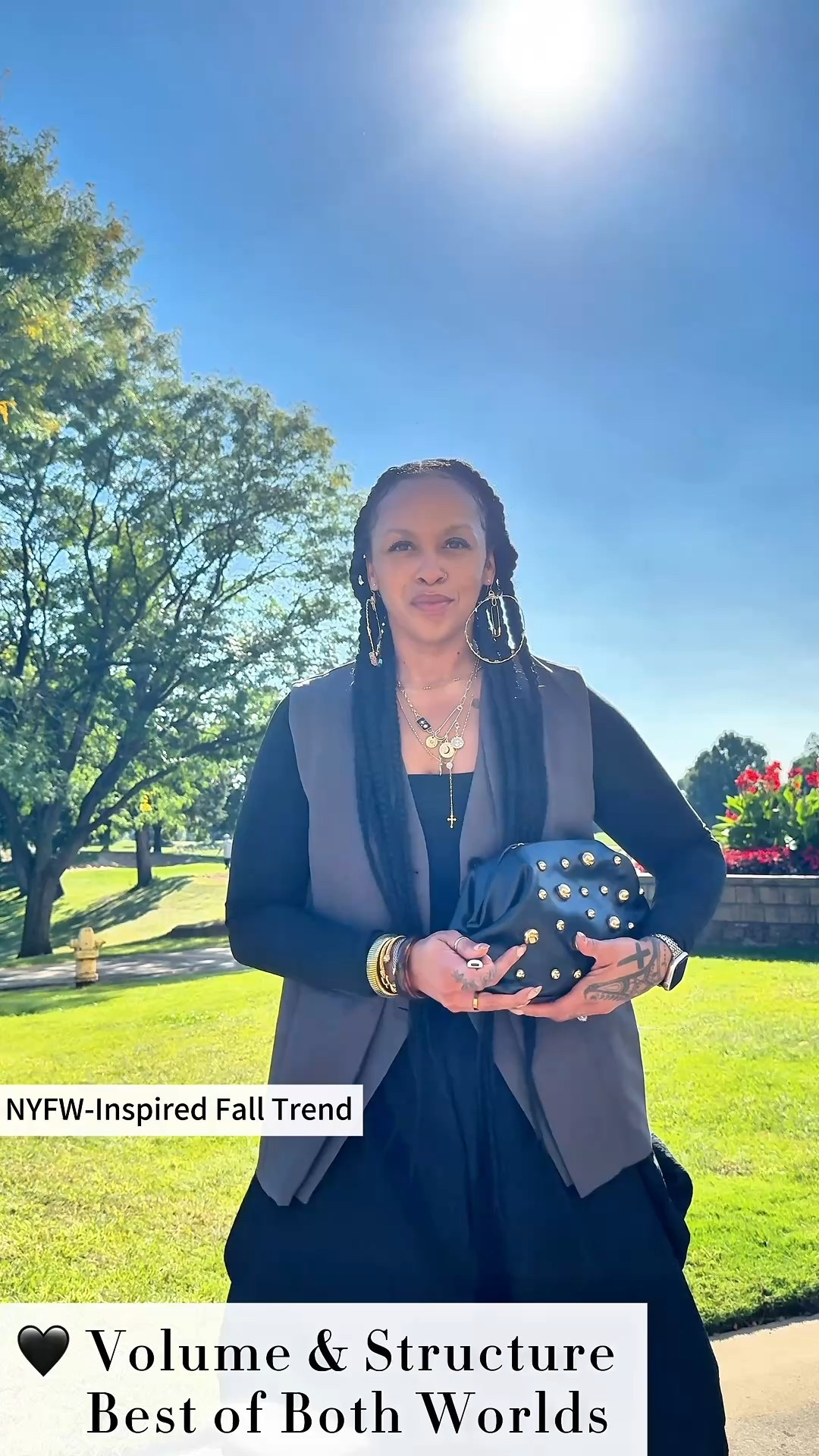 ✨ NYFW Fall Trend Alert ✨ This chic all-black layered look is straight off the runway playbook. From the dramatic voluminous pants to the tailored vest blazer and luxe textures, it’s giving effortless elegance with an edge. Statement accessories and bold details make it the perfect mix of timeless sophistication and modern fashion week energy. 🖤

For your reference I am 5’6”, 181lbs.

-black body suit- sz. L (Amazon, and actually thee most comfortable bodysuit ever)
-Vest Blazer- sz. M (SHEIN)
-Ruched pants- sz. 12 0XL (SHEIN)
-tiger striped shoes- H&M
-Designer inspired clutch- Target
-necklaces (Amazon)
-Earrings ( made by me)
#NYFW2025 #FallFashionTrends #RunwayInspired #ChicAndTimeless #BlackOnBlackStyle #ElevatedFallStyle #NYFWStreetStyle #FallWardrobeInspo


#LTKNYFW #LTKFallSale #LTKStyleTip