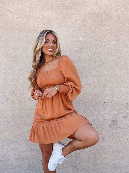 Rust Charlie Dress | Lane 201 Boutique