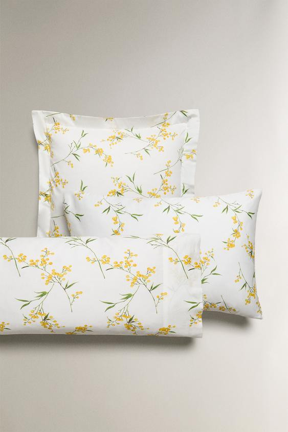 MIMOSA PRINT SATEEN PILLOWCASE | Zara US