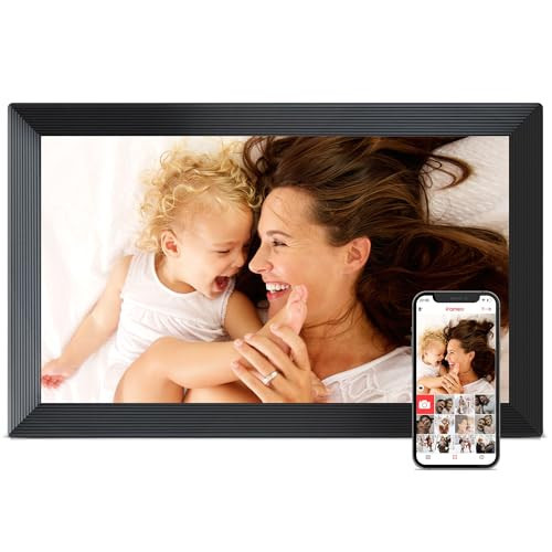 Digital Picture Frame, Frameo 15.6 inch Large Digital Photo Frame WiFi, 1920*1080 IPS FHD Touchscreen, 32GB Storage, Instant Share Pictures Video, Photo Frame Electronic, Gift for Mom, House Warming | Amazon (US)