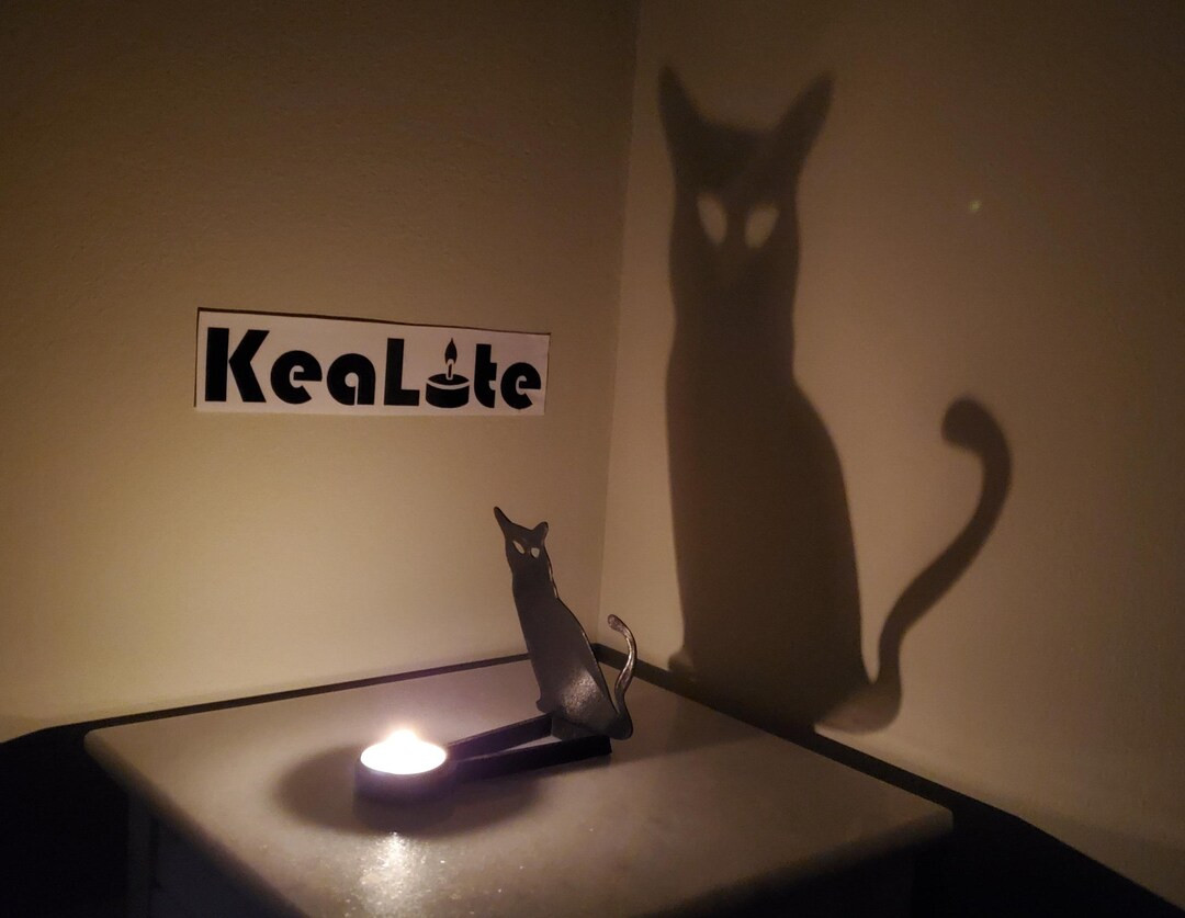 Kealite Black Cat/yule Cat Shadow Caster tealight Candle Sold Separately buy Any 2 Kealites & Get... | Etsy (US)