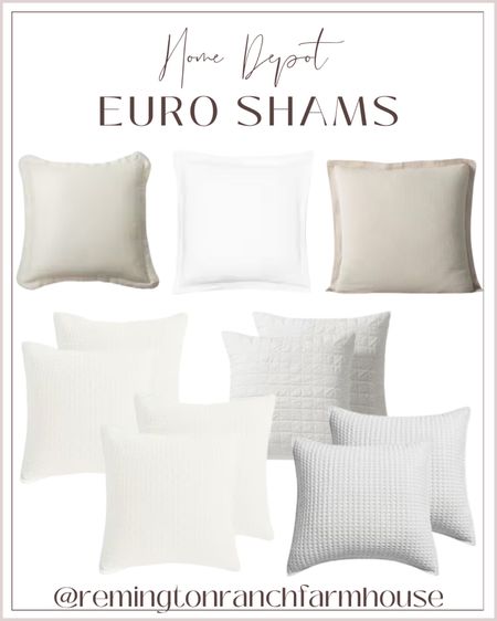 Home Depot Euro Shams - Home Depot pillows 

#LTKhome