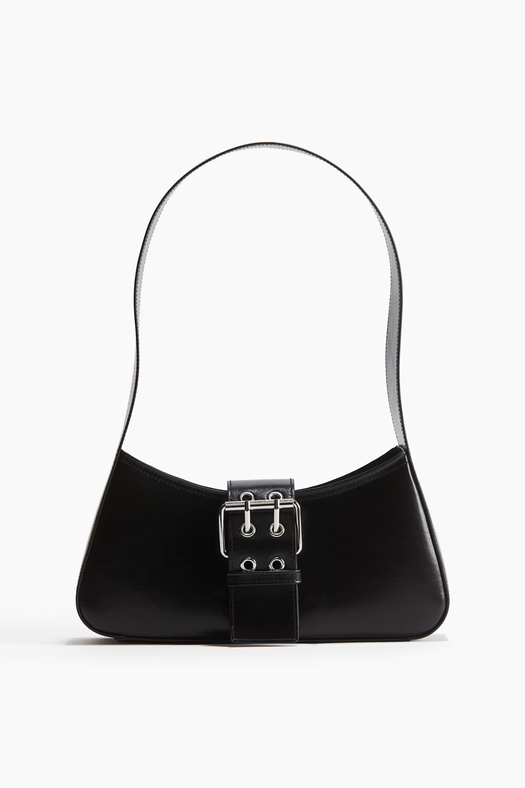 Buckle-detail shoulder bag - Black - Ladies | H&M US | H&M (US + CA)