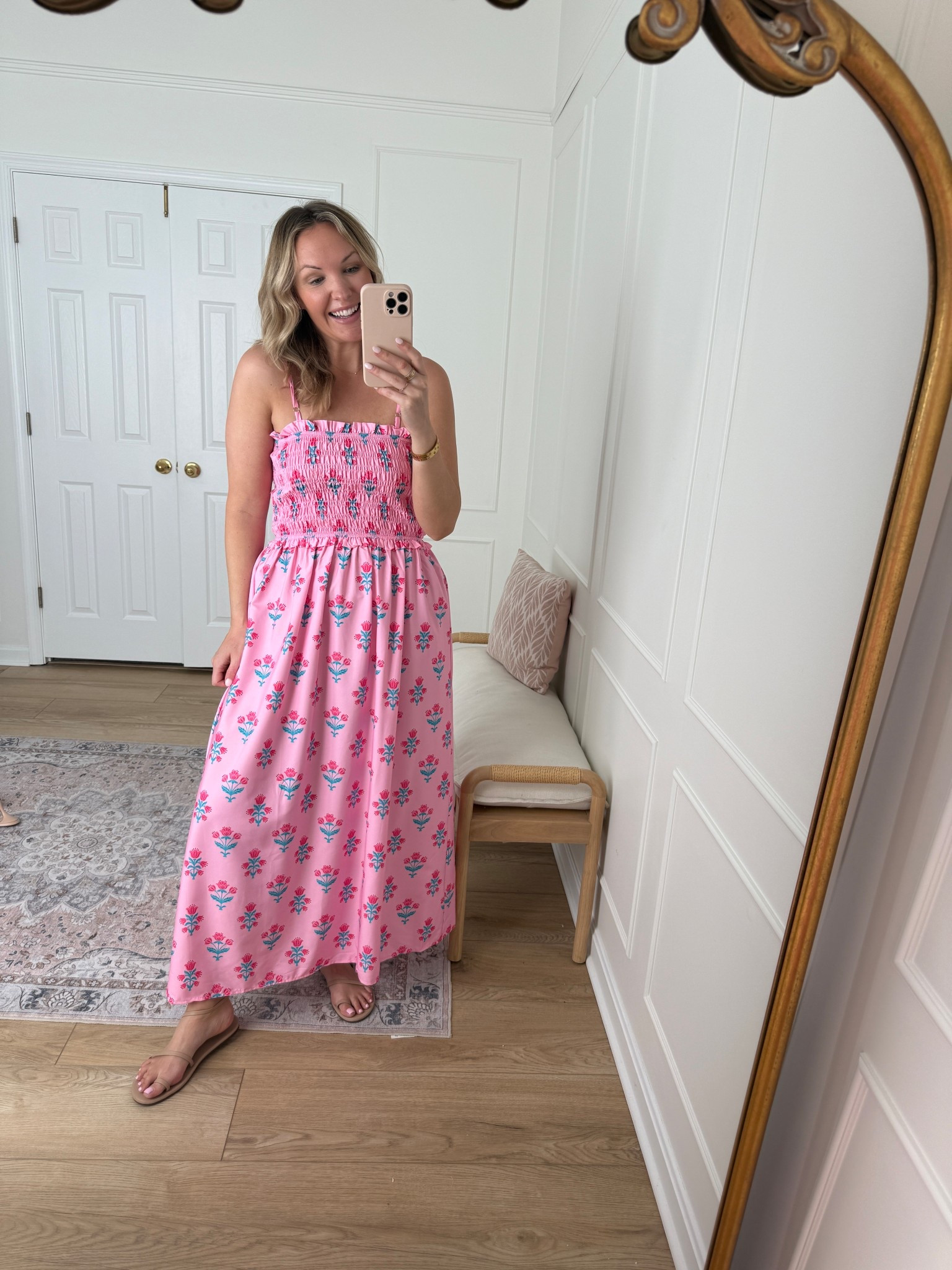 Vacation outfit - spring dress - wearing a med 