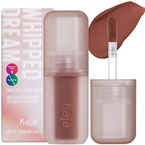 Kaja Liquid Eyeshadow & Cheek - Whipped Dream 04 Mocha Tarte | Blurred Soft Matte Makeup, with Cotton Seed Oil, Buildable, Blendable, Creamy Sheer Powder Formula, Natural Look, Multi Stick, 0.17 Oz | Amazon (US)
