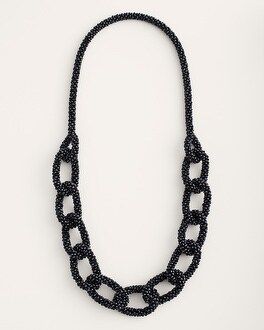 Long Black Lumi Single-Strand Necklace | Chico's