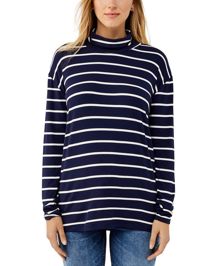 A Pea in the Pod Maternity Striped Turtleneck Top & Reviews - Maternity - Women - Macy's | Macys (US)