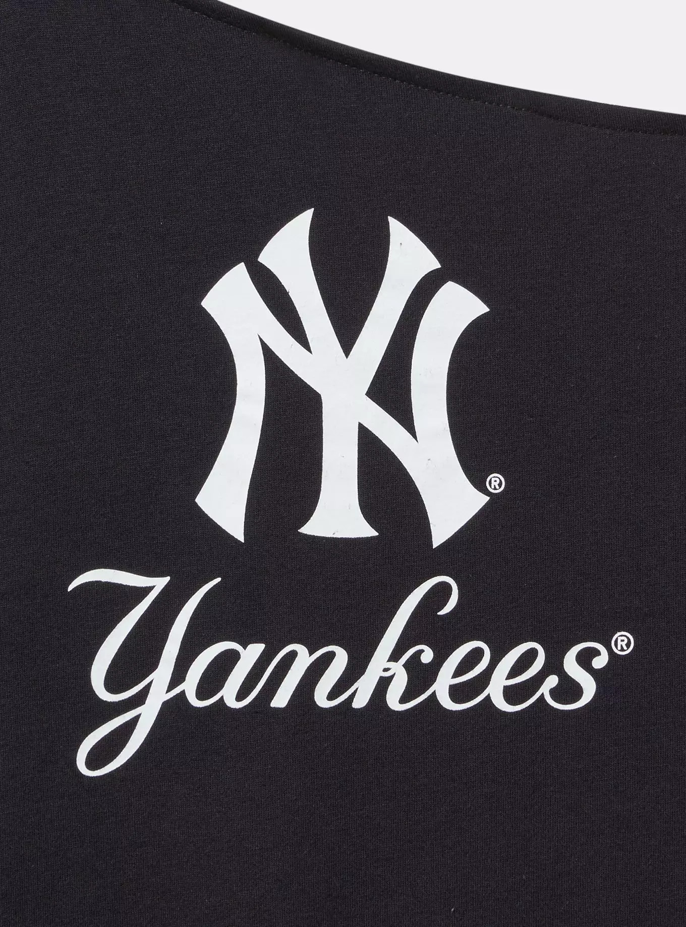 MLB New York Yankees Cotton Off-Shoulder Tee | Torrid (US & Canada)