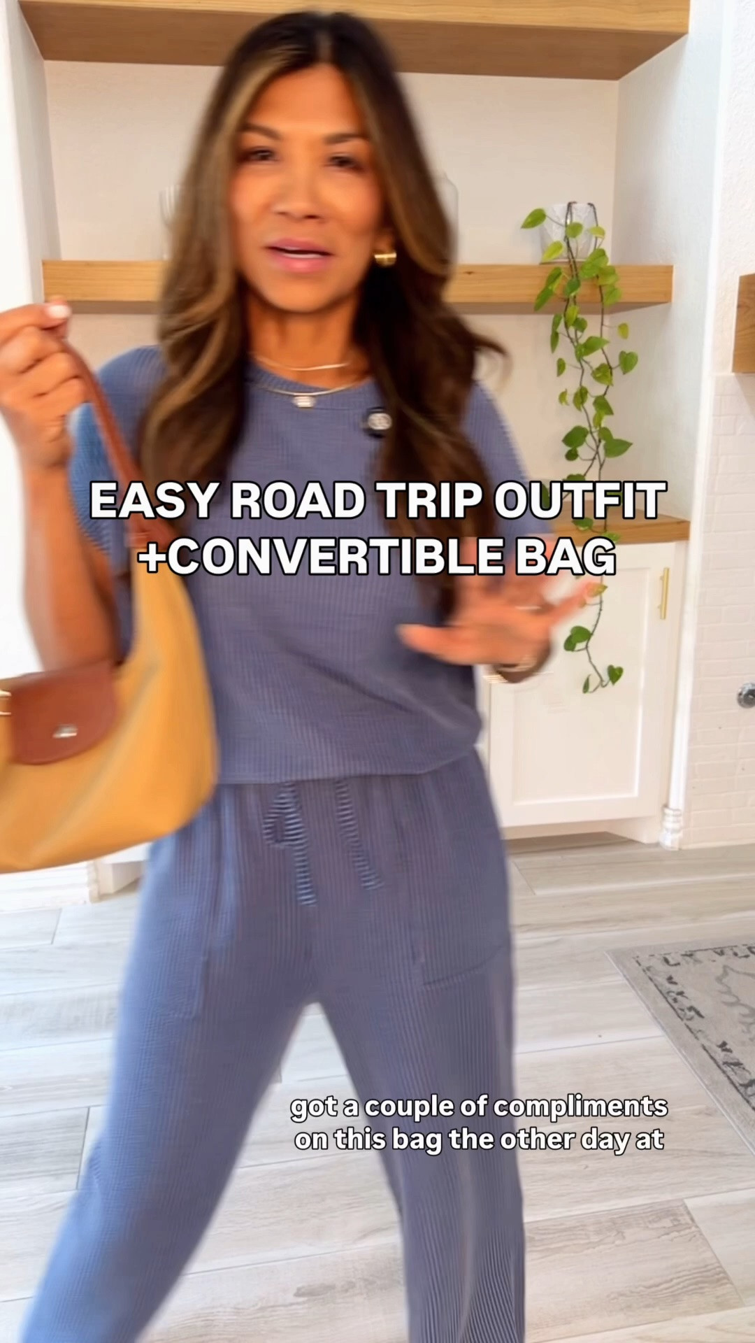 I’m 5’2” 118#ish for reference 
Lounge/travel set in small tts
Adidas sneakers size down.
Bag and accessories are linked.
Outfit for a 3-hr road trip for Em college orientation tomorrow.

#LTKOver40 #LTKPetite #LTKTravel
