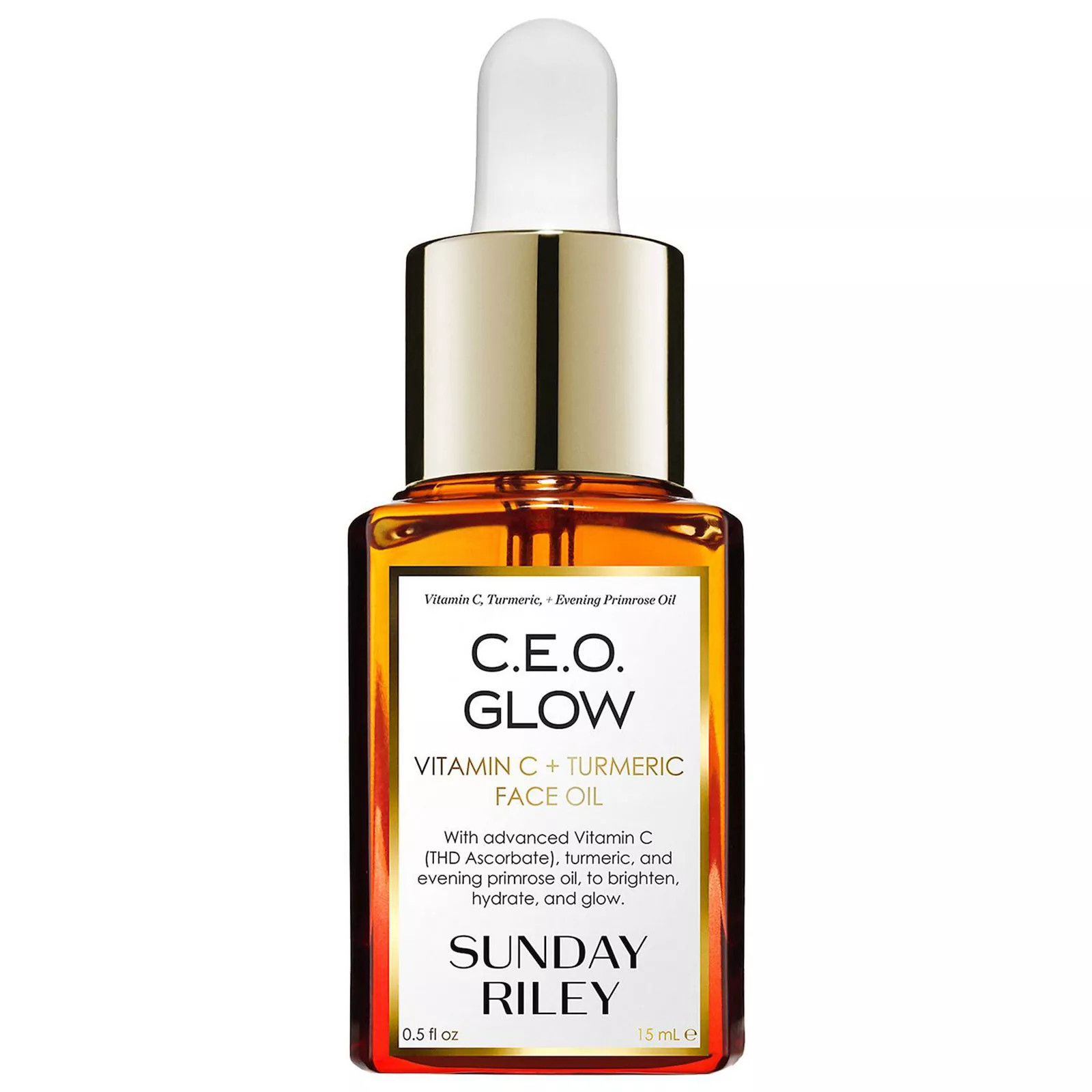 SUNDAY RILEY C.E.O Glow Vitamin C + Turmeric Face Oil, Size: 0.5 FL Oz, None | Kohl's