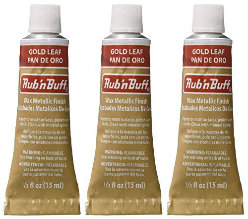 Rub 'n Buff The Original Wax Metallic Finish Gold Leaf [Pack of 3 ] | Amazon (US)