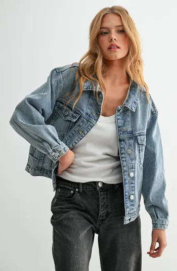 The Aura Cropped Denim Jacket | Nordstrom