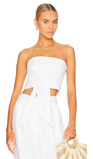 Hulala Bodice | White Top | All White Outfit | White Two Piece Pant Set | Two Piece Outfit | Revolve Clothing (Global)