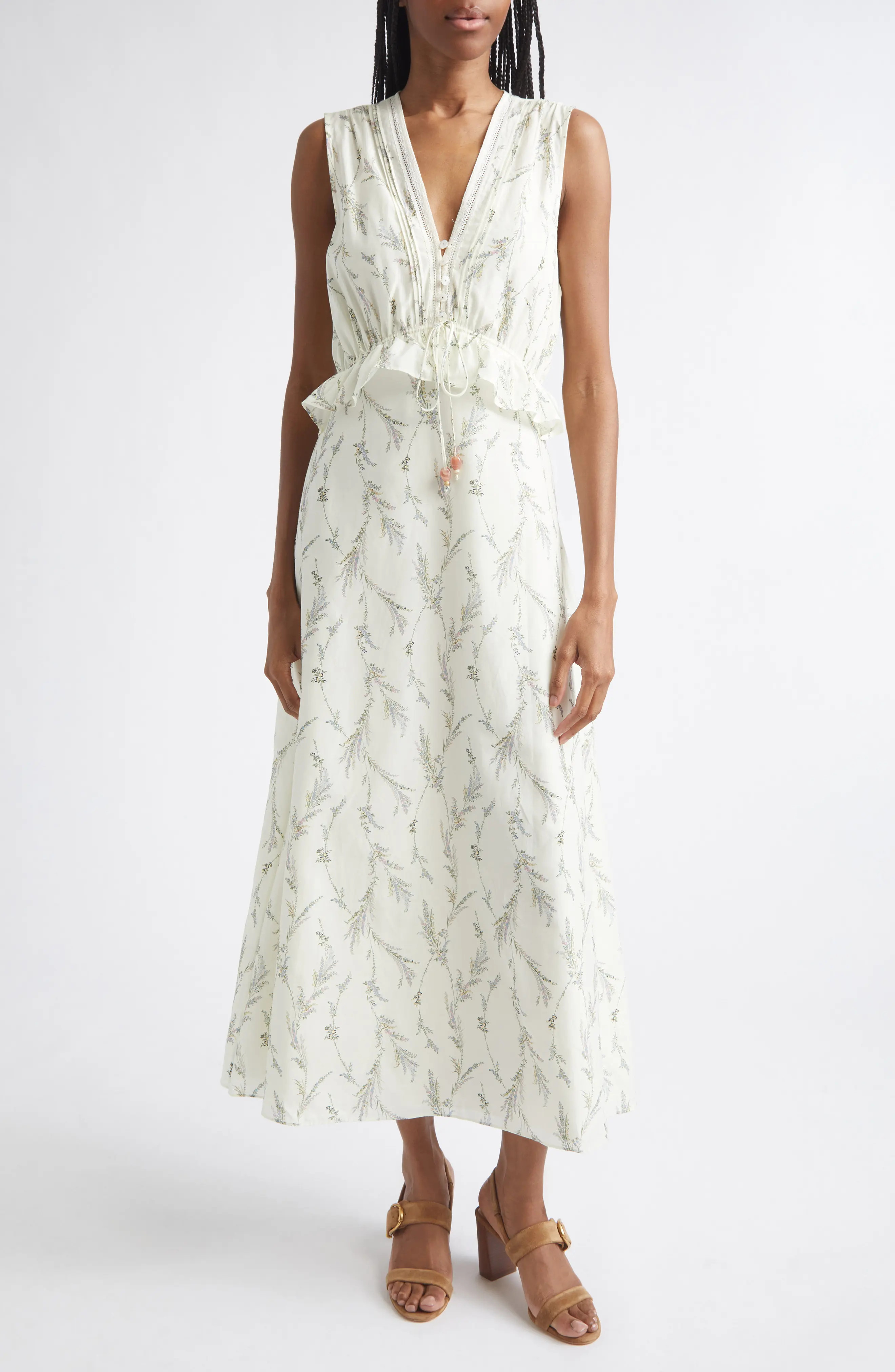 Dominick Floral Cotton & Silk Dress (Women) | Nordstrom | Nordstrom