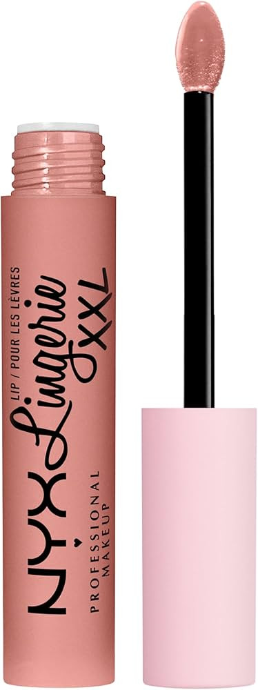 NYX PROFESSIONAL MAKEUP Lip Lingerie XXL Matte Liquid Lipstick - Undress'd (Pink Nude) | Amazon (US)