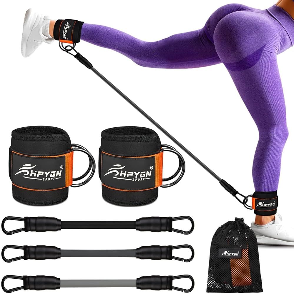 Ankle Resistance Bands, Ankle Bands for Working Out with Cuffs, Resistance Bands for Leg Butt Tra... | Amazon (US)