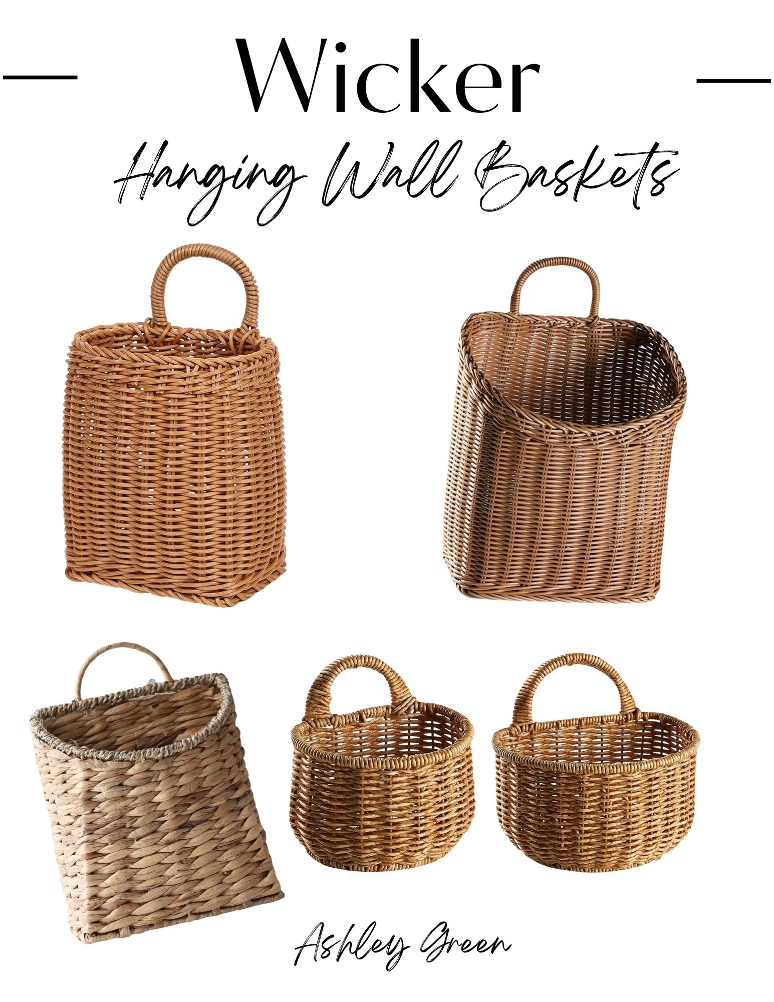 I love that these hanging wicker baskets can be used in any room for either a design or functional purpose. Put faux flowers in them, hang them in the laundry room for unmatched sock or pocket change collection, or hang them in the family command center to hold incoming mail. A beautiful way to had some cozy to your home! #homemaking #style

#LTKHome