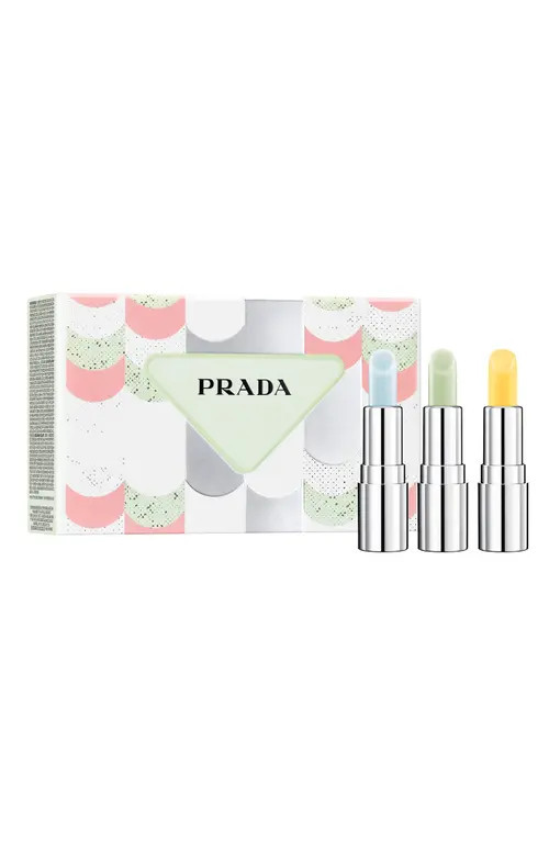 Prada Mini Moisturizing Lip Balm Trio $75 Value at Nordstrom | Nordstrom