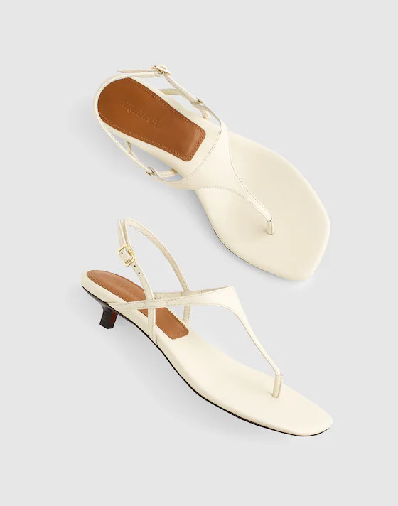 The Chiara Kitten Heel Slingback Sandal | Madewell