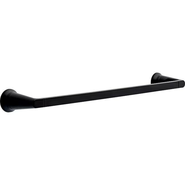 Delta Sparrow 18-in Matte Black Wall mount Single Towel Bar | Lowe's