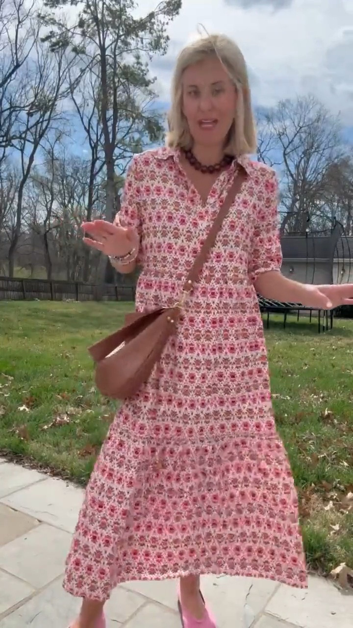 Pink and brown will forever be a favorite for me! This dress is amazing and the price point is even better! I’m in xs and 7.5 flat (half size down) 

#LTKmomlife #LTKdayinmylife #LTKootd