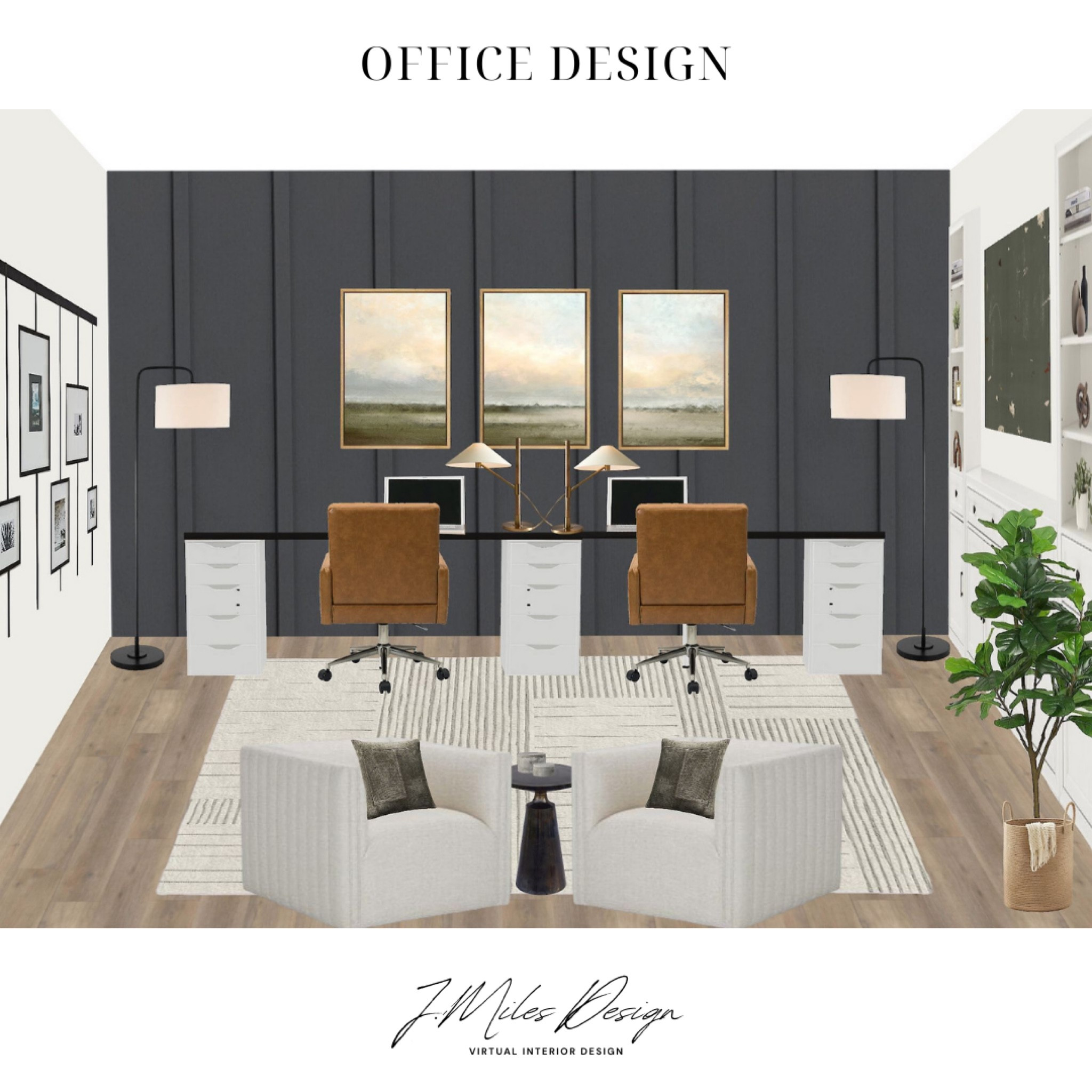 Minimal and inviting home office 
Homework room, warm neutrals, mid century modern, modern farmhouse, office decor 

#LTKHome