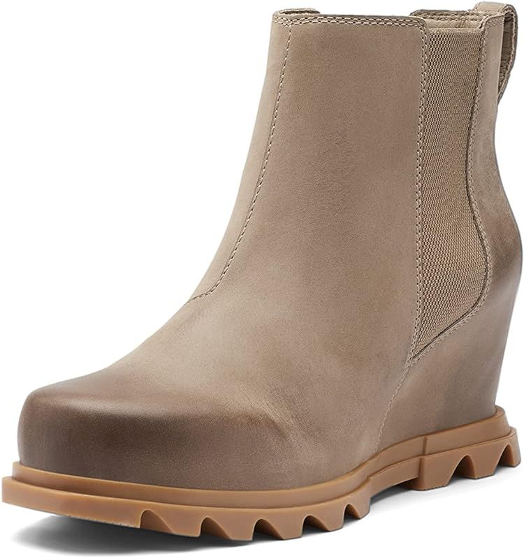 Sorel Women's Joan of Arctic Wedge III Chelsea Boot — Waterproof Leather Wedge Boots | Amazon (US)