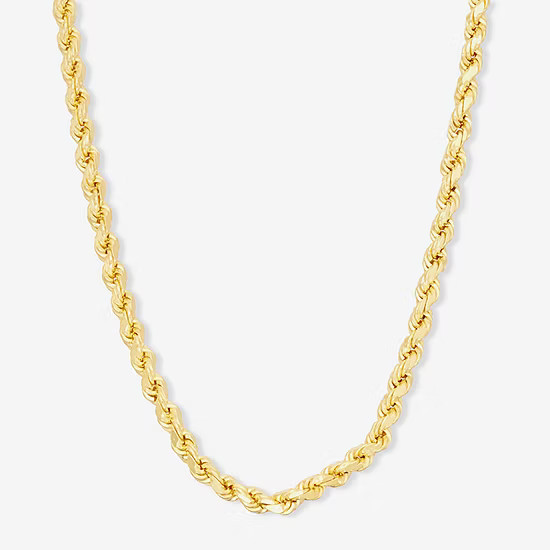 14K Gold Over Silver  Solid Rope Chain Necklace | JCPenney