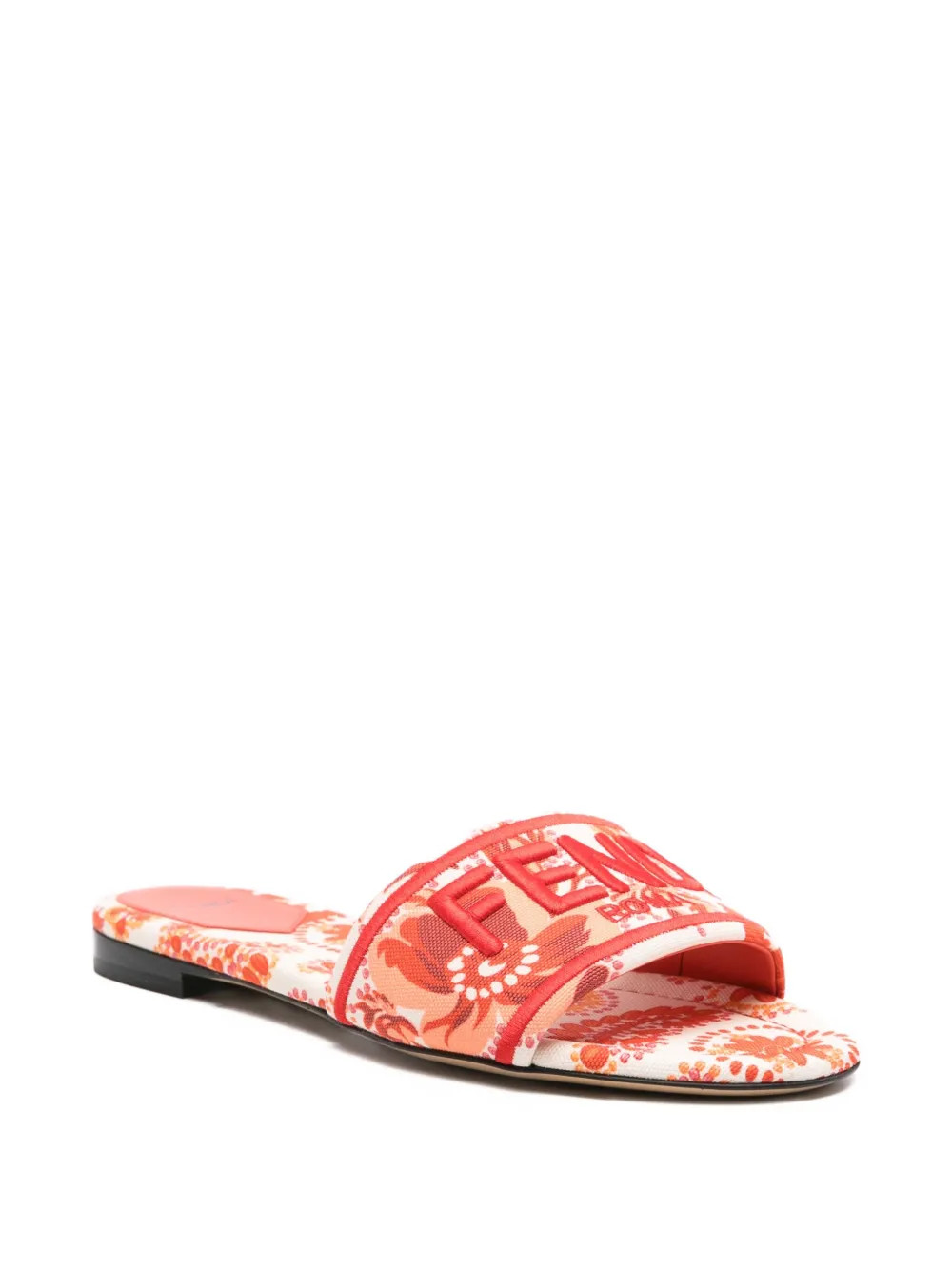 logo-embroidered slides | Farfetch Global
