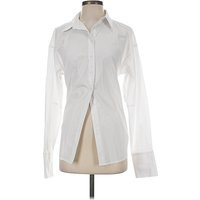 Good American Long Sleeve Blouse: White Tops - Size Small | ThredUp (US)
