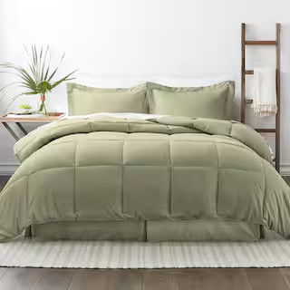 Performance 8-Piece Sage Queen Comforter Set | The Home Depot