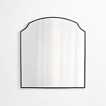 Emmy Black Wall Mirror 36"x40" + Reviews | Crate & Barrel | Crate & Barrel