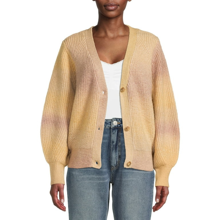 Time and Tru Women's Ombre Boyfriend Cardigan | Walmart (US)