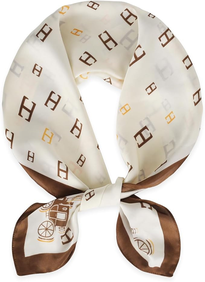 EXTREE Fashion Silky Satin Headscarf for Women Girls: Exquisite Pattern Lightweight Silk Graceful... | Amazon (US)