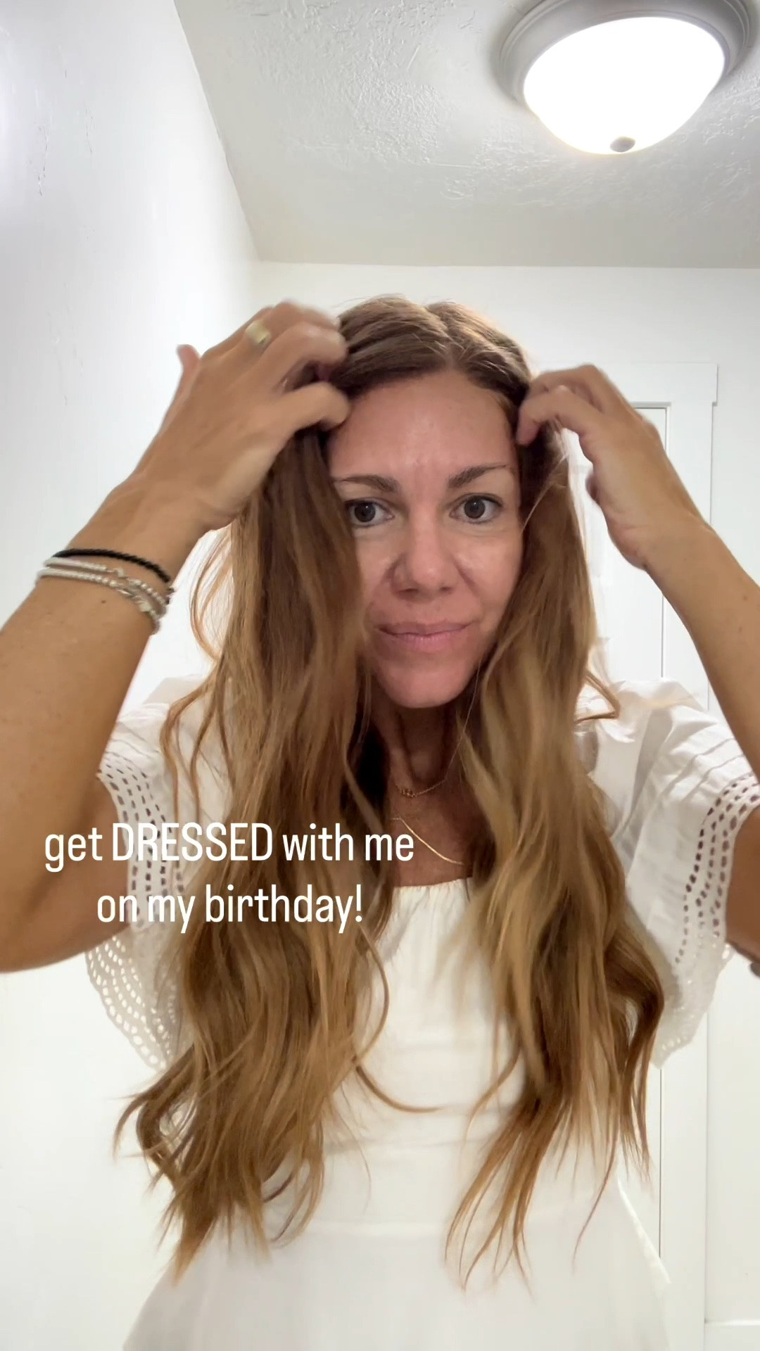 Get dressed with me, birthday edition! 🎂

BTW - we didn’t plan to match, but a white statement blouse and jeans are pretty much a classy gal’s uniform! If ya know what I mean 😎🤍👖🐍

#LTKdayinmylife #LTKgrwm #LTKootd