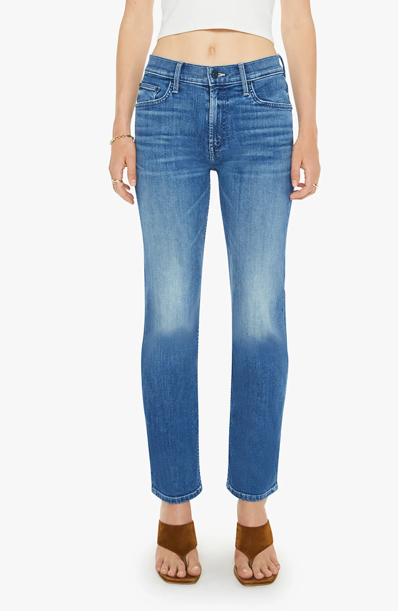 The Rider Mid Rise Ankle Straight Leg Jeans | Nordstrom Rack