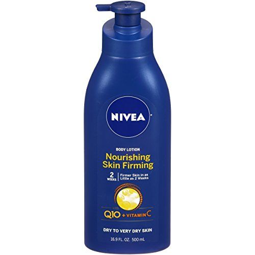 NIVEA Nourishing Skin Firming Body Lotion w/ Q10 and Vitamin C - 48 Hour Moisture for Dry to Very Dry Skin -  16.9  Fl. Oz. Pump Bottle | Amazon (US)