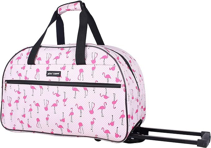 Betsey Johnson Designer Carry On Luggage Collection - Lightweight Pattern 22 Inch Duffel Bag- Wee... | Amazon (US)