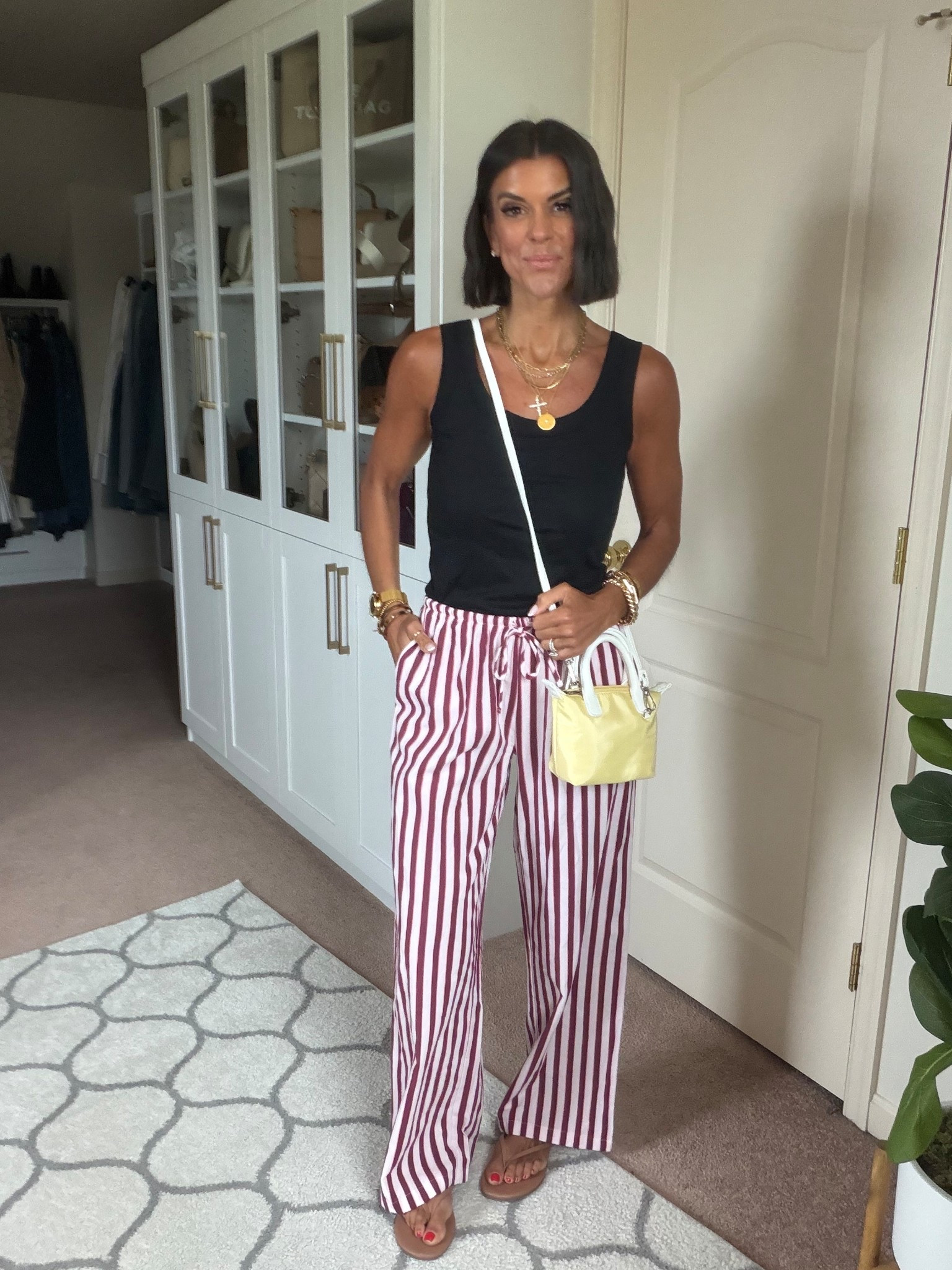 Size xs in tank and size small in pants 

#LTKHome #LTKSeasonal #LTKmomlife