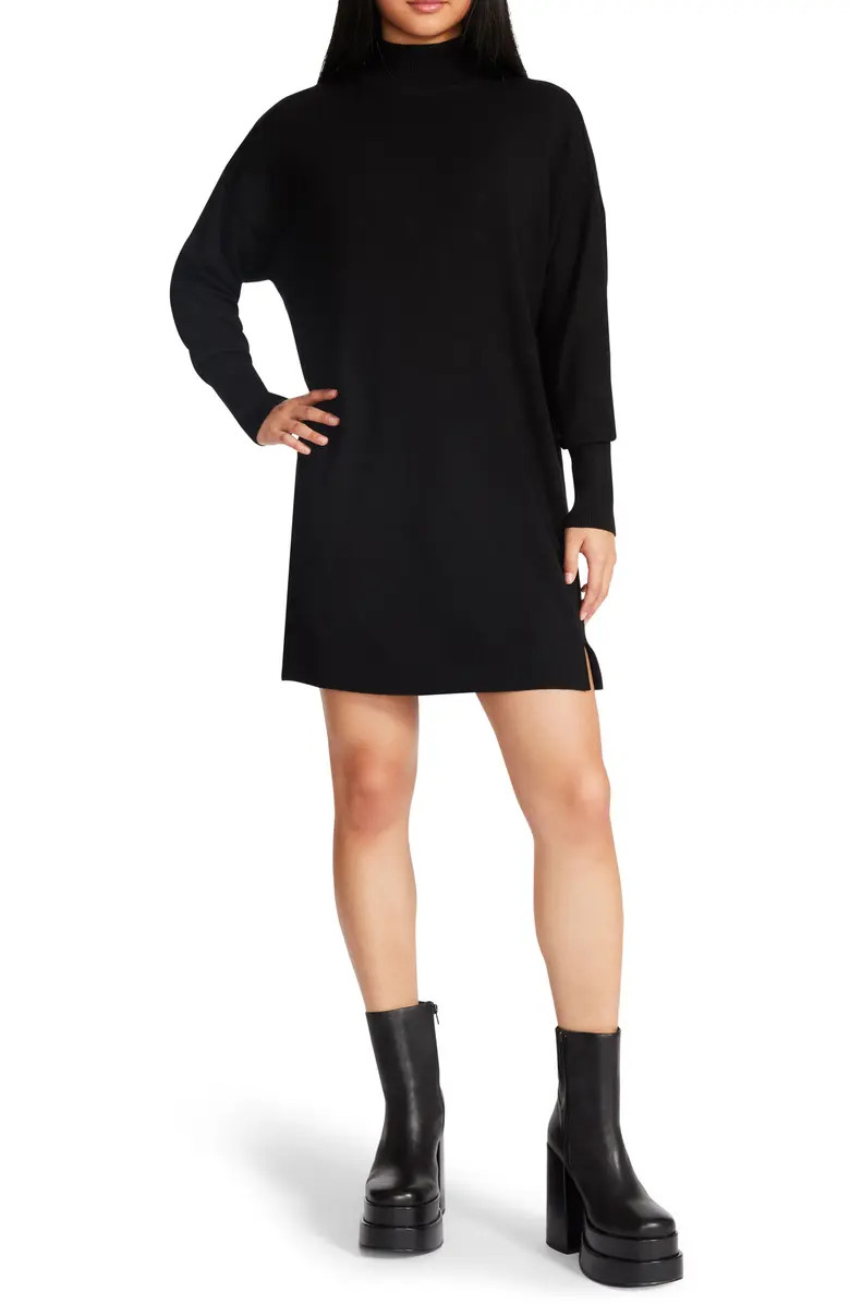 Steve Madden Rosie Mock Neck Long Sleeve Sweater Dress | Nordstrom | Nordstrom