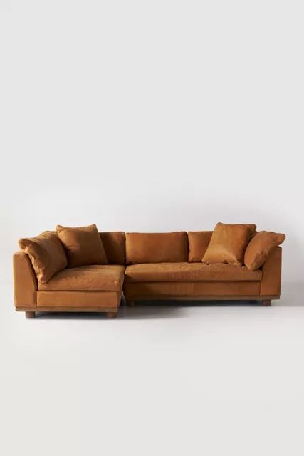 Relaxed Saguaro Leather Sectional | Anthropologie (US)
