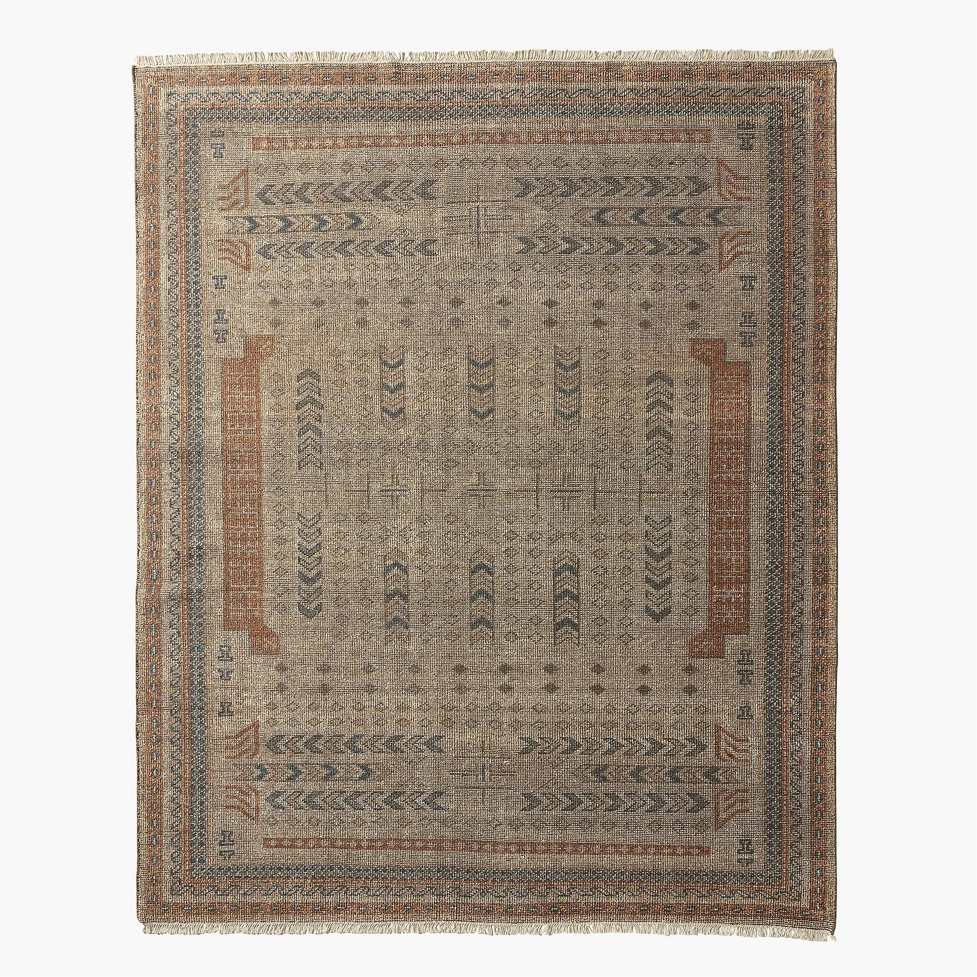 Vintage Oushak Rug 8x10, Hand knoted Wool Rug, Beige Neutral Area Rug, Turkish Style Carpet, Large Living Room Rug, Boho Farmhouse Decor | Etsy (Global)
