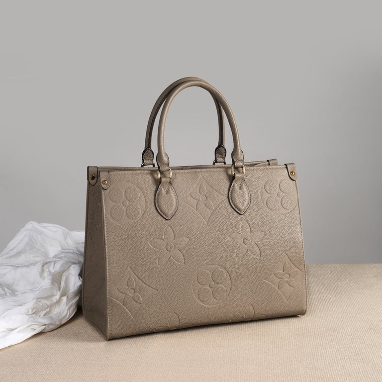 Mila Kate Top Handle Tote Bags for Women Designer Inspired Shoulder Handbags. Embossed Grey Color... | Walmart (US)