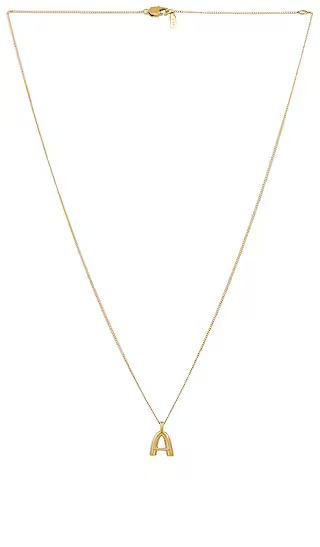 Monogram Pendant Necklace in Gold | Revolve Clothing (Global)