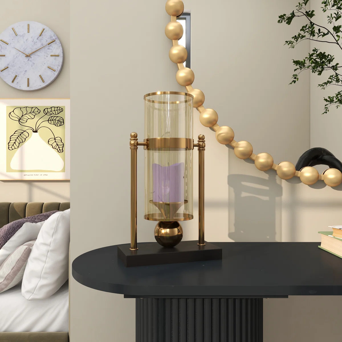 Modern Metal Abstract Candle Holder | Wayfair North America