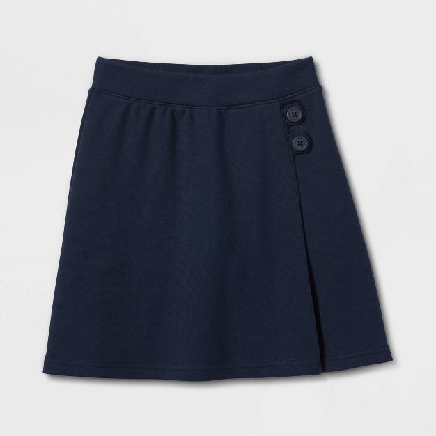 Girls' Pull-On Uniform Knit Skorts - Cat & Jack™ Navy | Target