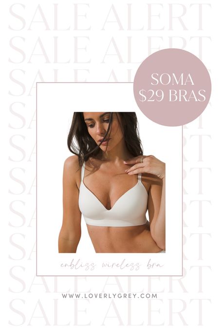 Soma bra sale 🙌 Loverly Grey’s favorite bras are on sale for $29! 

#LTKsalealert #LTKstyletip #LTKunder50