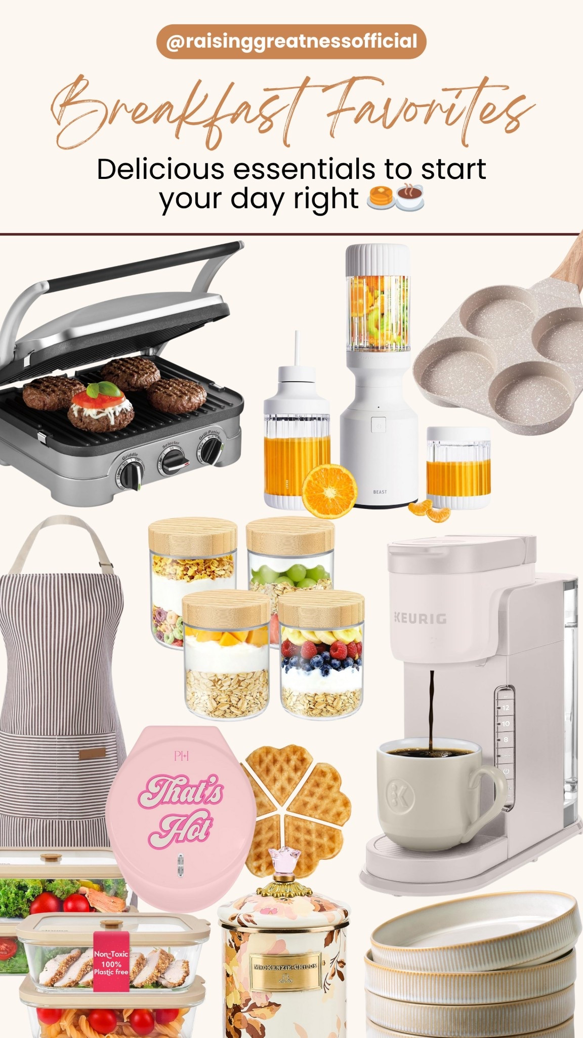 Make mornings easier and more delicious with these breakfast favorites. From coffee essentials and smoothie tools to waffle makers and prep containers, these finds help you start your day energized and organized. Save for healthy morning routines and cozy breakfast inspiration ☕🥞

#BreakfastFavorites #MorningRoutine #HealthyHabits #KitchenFinds #AmazonKitchen #WellnessLifestyle #EasyMeals #MealPrepIdeas #CozyMornings #HealthyLiving

#LTKfoodie #LTKHome #LTKdayinmylife